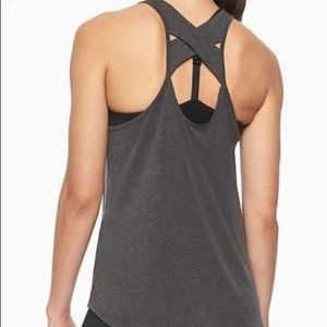 Athleta NWOT Yogini Tank Top XS Charcoal Grey